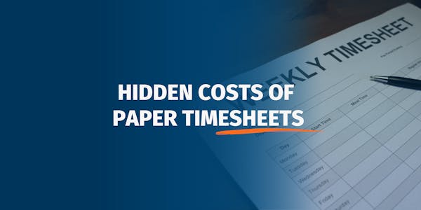 Hidden costs paper timesheets