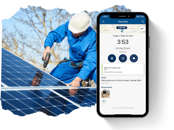 Mobile time tracking and scheduling app