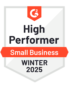 G2 High Performer Small Business Winter 2025