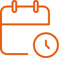 ClockShark Crew Timesheets icon - orange