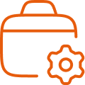 ClockShark Job Management icon - orange