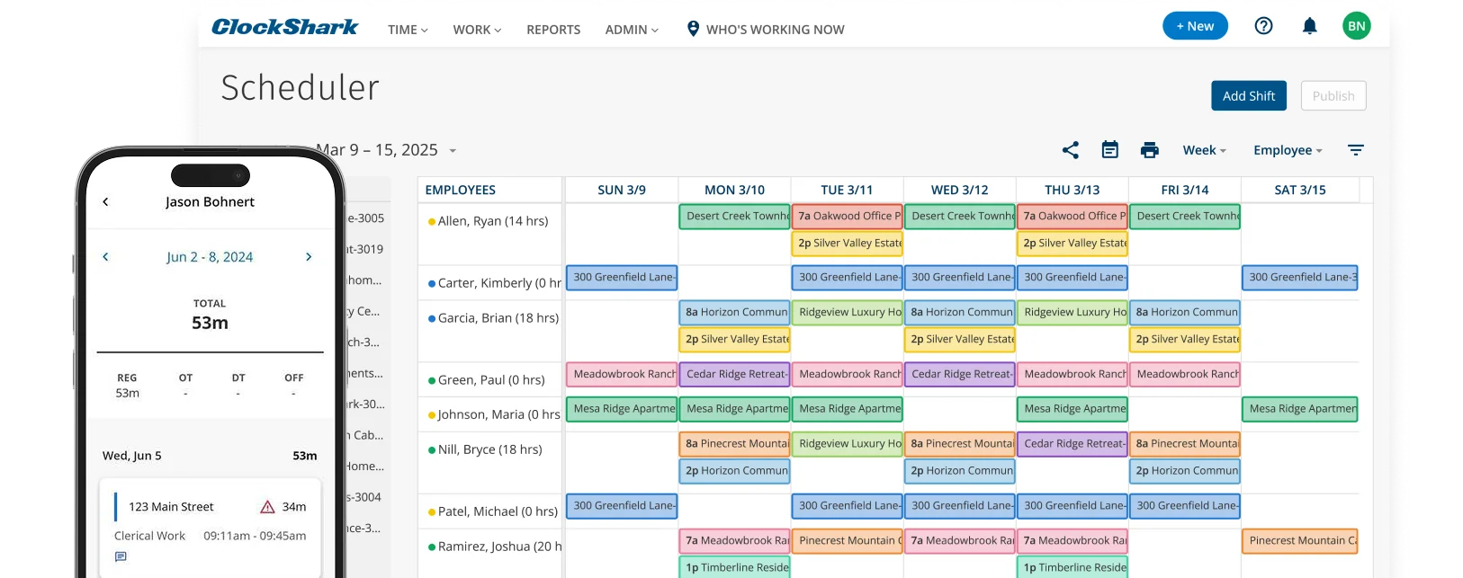 Drag-and-Drop Scheduling calendar
