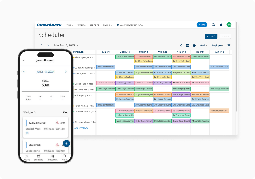 ClockShark Scheduler