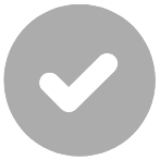 grey checkmark icon