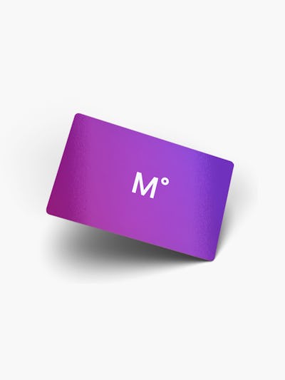 Ministry of Supply Purple Gift Card with White M