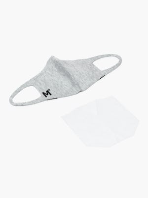 Light Grey 3D Print-Knit Mask 2.0 Next to Mask Filter