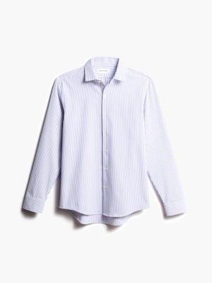 men's blue stripe aero zero dress shirt front
