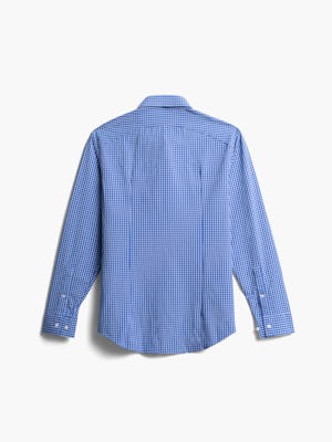 men's blue grid aero zero dress shirt back