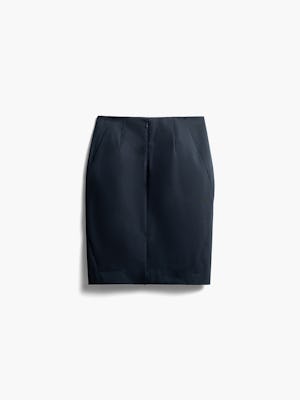 women's navy kinetic pencil skirt back