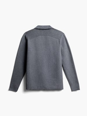 men's grey atlas knit blazer back
