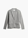 women's light grey atlas knit blazer front
