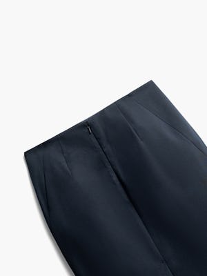Close up of Womens Navy Kinetic Pencil Skirt - Back