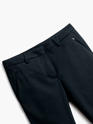 Close up of Womens Navy Kinetic Slim Pants - Front