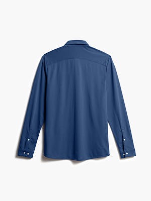Men's Cadet Blue Composite Merino Shirt back view