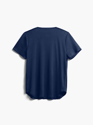 Women's Navy Luxe Touch Tee back view