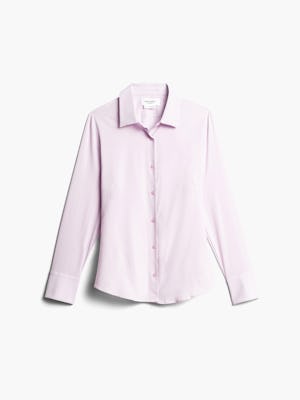 Women's Pale Pink Juno Recycled Tailored Dress Shirt Front