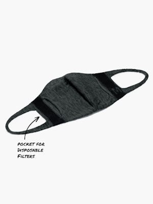 dark grey 3d print knit mask 2.0 flat shot of inside