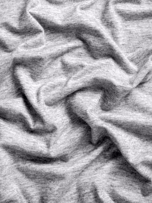 men's charcoal grey heather composite long sleeve tee wavy fabric