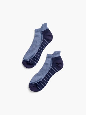 indigo/navy atlas ankle socks flat shot of pair