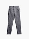 men's medium grey kinetic twill 5 pocket pant flat shot of front