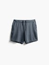 men's dark charcoal fusion terry shorts flat shot of front