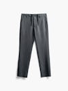 men's grey heather velocity flannel pant flat shot of front