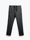 men's black pace tapered chino flat shot of front