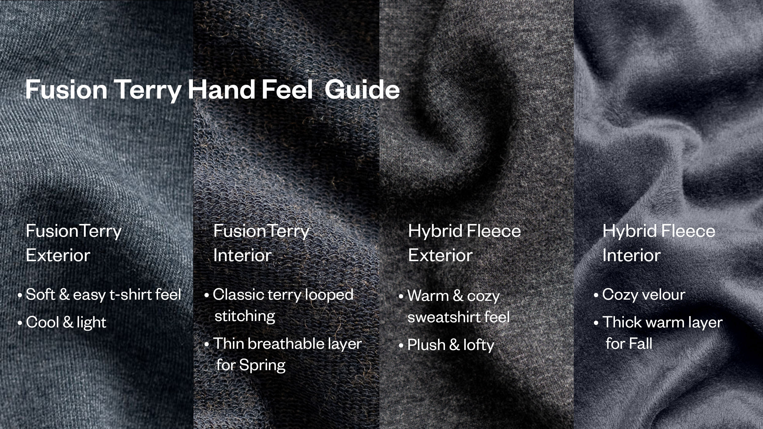 fusion terry vs hybrid fleece comparison
