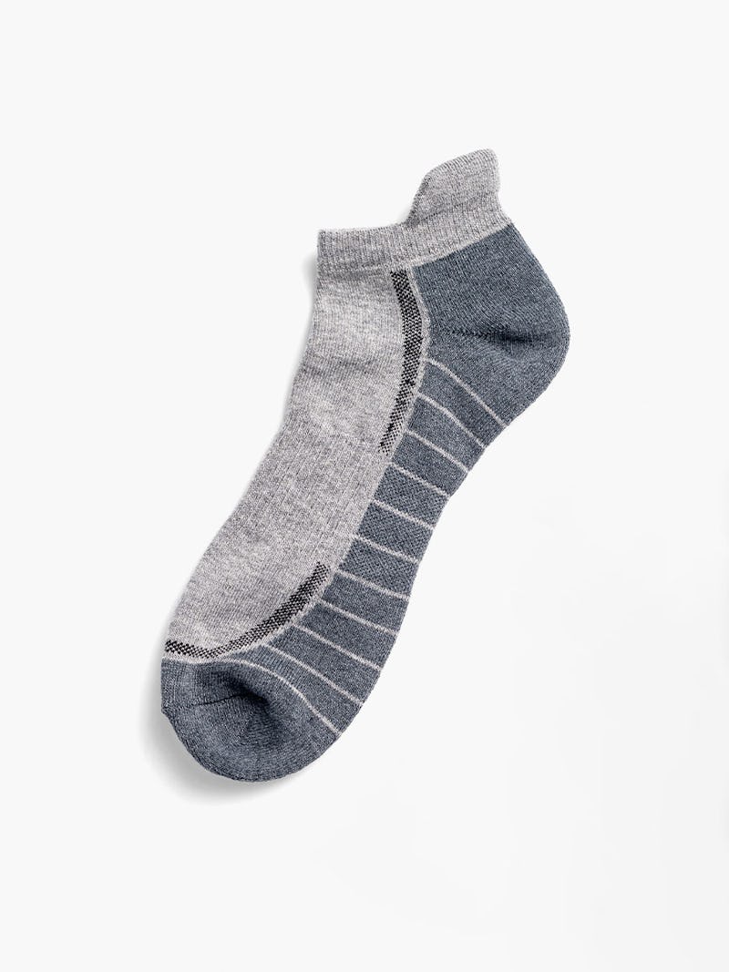 Light Grey/Charcoal Atlas Ankle Sock | Ministry of Supply