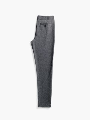 women's charcoal heather fusion straight leg pant flat shot of back folded
