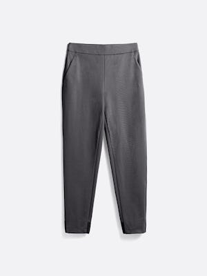 women's charcoal kinetic pull-on pant flat shot of front