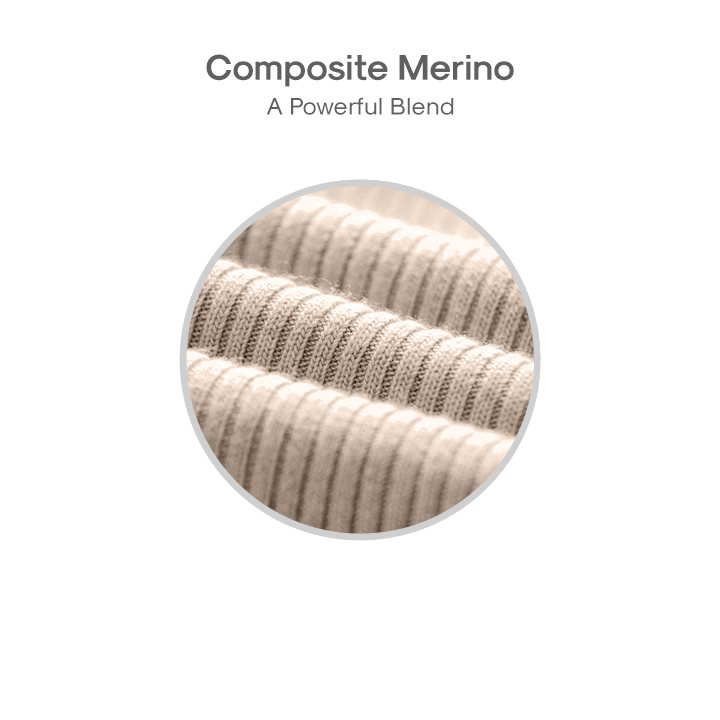 tech animation showing the benefits of composite merino sweaters