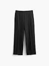 women's black velocity pull on pant flat shot of front