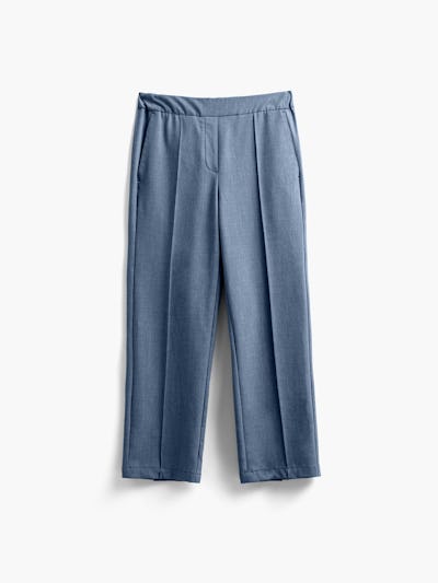 women's calcite heather velocity pull on pant flat shot of front