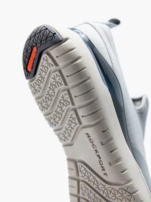 women's eco grey rockport r+m slip on shoe close up of shoe bottom