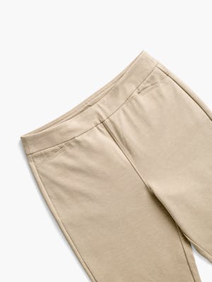 womens fusion straight leg pant oatmeal heather front tilted flat