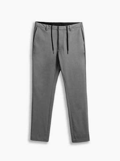 mens kinetic tapered pant slate grey front full flat
