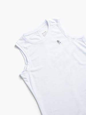womens apollo x active tank white limited edition tilted flat