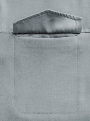womens fusion overshirt medium grey heather zoom chest pocket