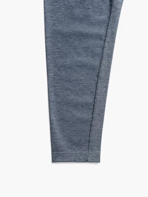 mens fusion double knit quarter 1/4 zip blue denim heather zoom sleeve flat