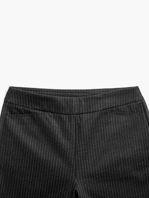 womens fusion straight leg pant navy pinstripe zoom waistband shot