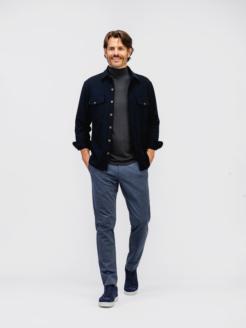 Navy Heather Men's Fusion Pull-On Pant | Ministry of Supply