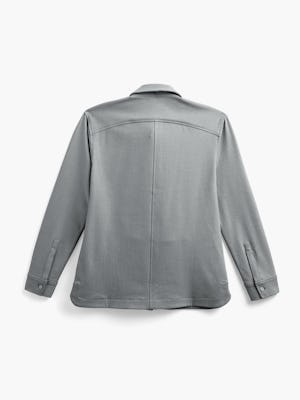 womens fusion overshirt medium grey heather flat back full