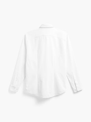 mens aero zero dress shirt white back full flat