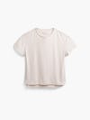 womens composite merino boxy tee taupe heather front full flat