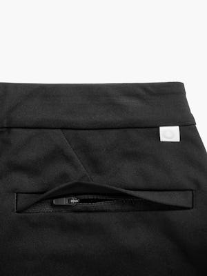 men's black kinetic pull-on short back zippered pocket