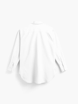 women's aero zero oversized shirt white flat back