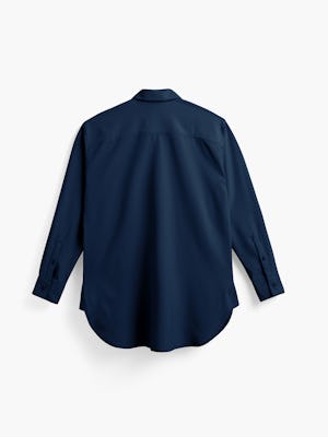 women's aero zero oversized shirt navy flat back