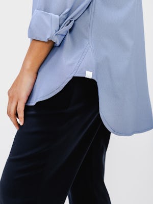 Denim Blue End on End Women's Aero Zero° Oversized Shirt | Ministry of ...
