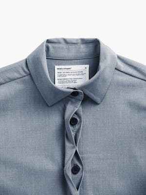 womens velocity shirt jacket calcite heather collar buttons zoom flat